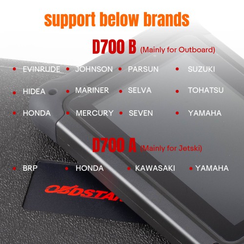 OBDSTAR D700 B Intelligent Marine Scanner – Outboard Diagnostic Tool for Mercury, Parsun & Evinrude