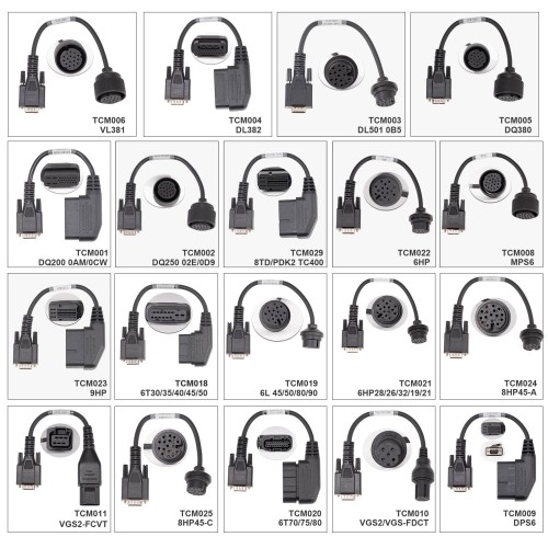 [25pcs/set]OBDSTAR TCM Connectors Collection Full Set 25pcs for Gearbox Mileage Tepair and ECU Cloning for DC706/X300 Classic G3