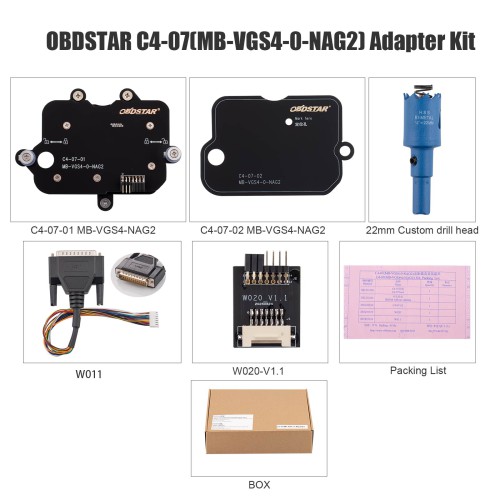 OBDSTAR C4-07 (MB-VGS4-0-NAG2, VGS4-500-NAG2) VGS4 FBS4 Adapter Kit