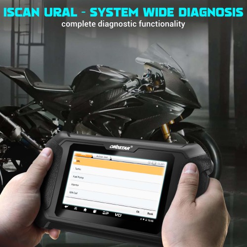 OBDSTAR ISCAN URAL Intelligent Motorcycle Diagnostic Tool Portable Tablet Scanner Supports Multi-languages