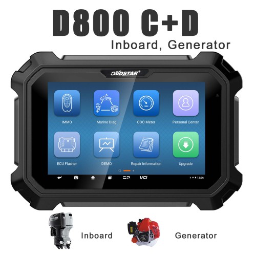 OBDSTAR D800 C, D Configuration for Inboard/ Generator Intelligent Diagnosis