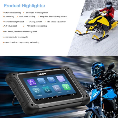 OBDSTAR MOTOSTAR Intelligent Motorcycle /Snow Mobile/ATV/UTV Diagnostic Equipment