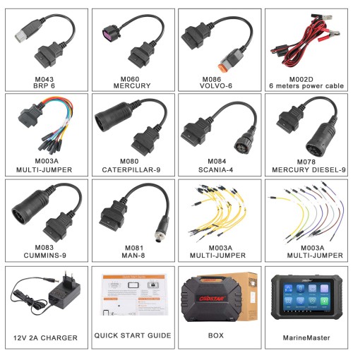 OBDSTAR MarineMaster Full Configuration Marine Diagnostic Tool  for Jet Ski, Outboard, Inboard & Generator