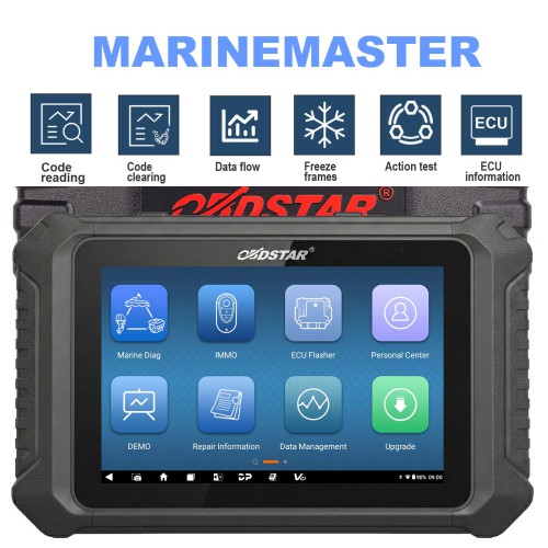 OBDSTAR MarineMaster Full Configuration Marine Diagnostic Tool  for Jet Ski, Outboard, Inboard & Generator