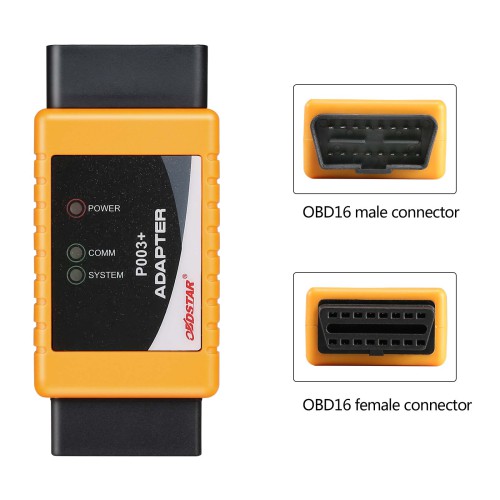 OBDSTAR P003+ Adapter for Toyota 8A/ Ford All Keys Lost Key Programming for X300 DP Plus/ X300 PRO4/ X300 DP Key Master Replace P002 Adapter