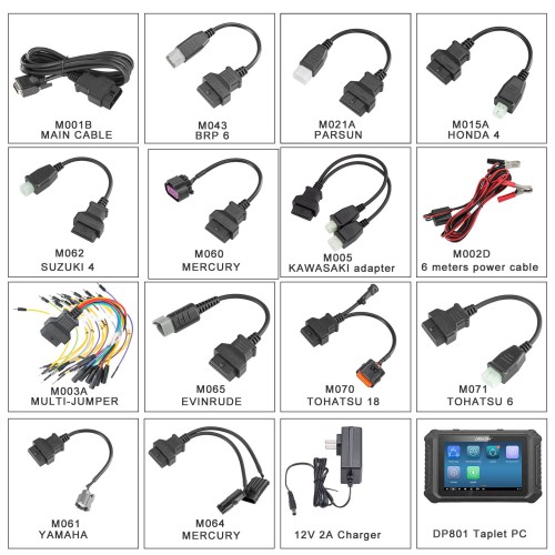 OBDSTAR MarineMaster A + B for Jet ski Outboard Read/Clear Code, Data Flow, Freeze Frames, Action Test