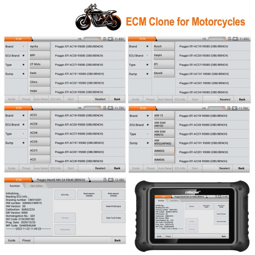 (Second-hand 95% New)OBDSTAR DC706 DC 706 Full Version ECU/TCM/BCM Programmer for Cars & Motorcycles, Clone by OBD/Bench/Boot, Supports Checksum & I/O