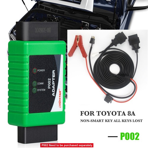 OBDSTAR 8A Jumper Kit, for Toyota-1 + for Toyota-2 + 8A Jumper (3 Pieces of Cables)