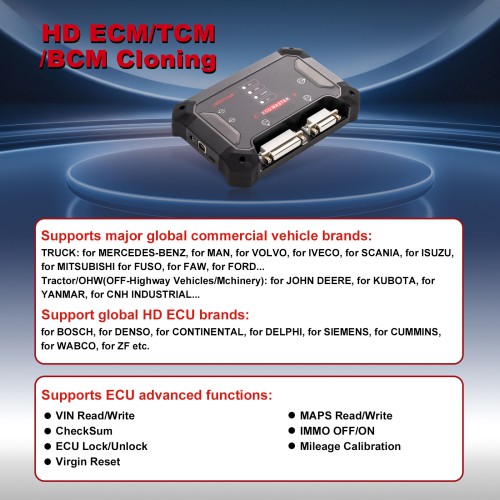 2026 OBDSTAR ECU Master Configuration C for HD ECM TCM BCM