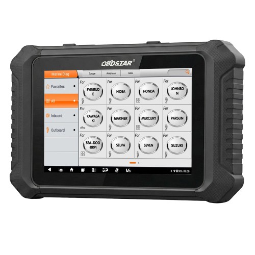 OBDSTAR MarineMaster C: Inboard + D: Generator Read/Clear Code, Data Flow, Freeze Frames, Action Test