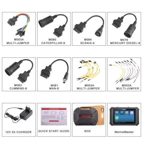 OBDSTAR MarineMaster C: Inboard + D: Generator Read/Clear Code, Data Flow, Freeze Frames, Action Test