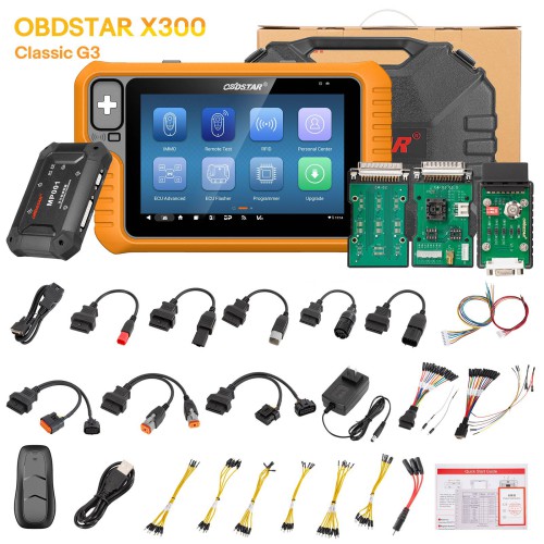 OBDSTAR X300 Classic G3 Key Master G3 Key Programmer IMMO ECU Cloning Mileage Airbag Reset for Car/ HD/ E-Car/ Motorcycle/ Jet Ski Free A1 A2