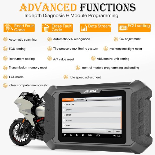 (Second-hand 99% New)OBDSTAR iScan Harley Motorcycle Diagnostic Scanner