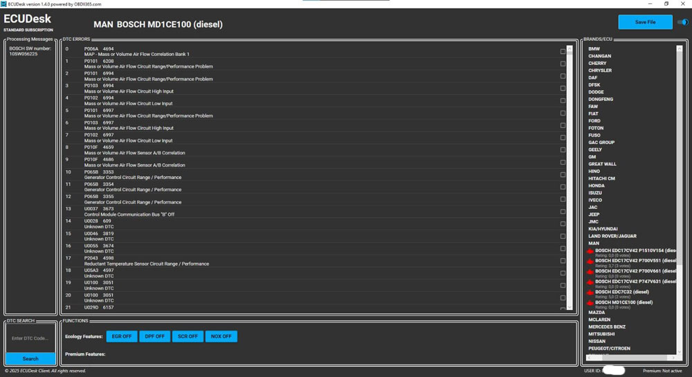ECUDesk Version 1.4.0